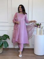 Lavender Color Readymade Salwar Suit