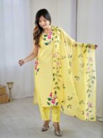 Yellow Color Readymade Salwar Suit