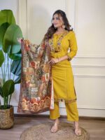 Mustard Color Readymade Salwar Suit