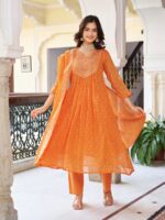 Orange Color Readymade Salwar Suit