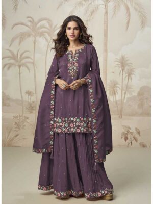 Wine Color Salwar Suit