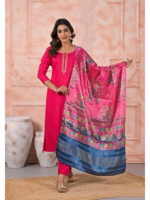 Pink Color Readymade Salwar Suit