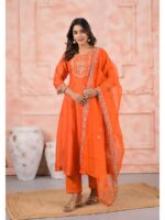 Orange Color Readymade Salwar Suit