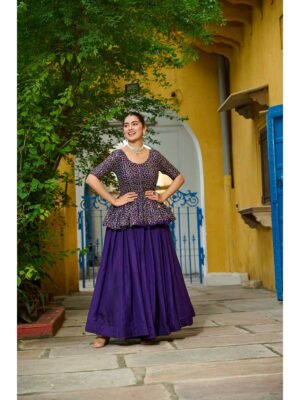 Purple Color Fendy Lehenga Choli