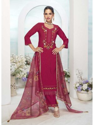 Pink Color Readymade Salwar Suit