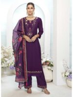 Purple Color Readymade Salwar Suit