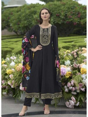 Black Color Readymade Salwar Suit