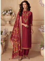 Maroon Color Readymade Salwar Suit