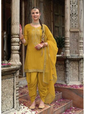 Mustard Color Readymade Salwar Suit