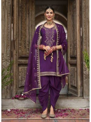 Purple Color Readymade Salwar Suit