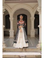 Cream Color Kora Cotton Lehenga Choli