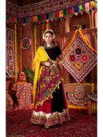Multi Color Color Viscose Cotton Lehenga Choli
