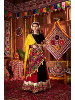 Multi Color Color Viscose Cotton Lehenga Choli