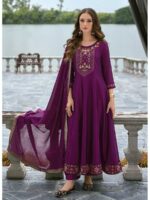 Purple Color Readymade Salwar Suit