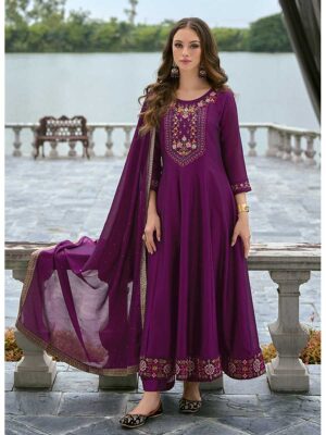 Purple Color Readymade Salwar Suit