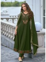 Green Color Readymade Salwar Suit