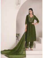 Green Color Readymade Salwar Suit