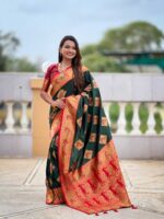 Green Color Banarasi Silk Saree