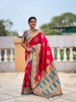 Pink Color Banarasi Silk Saree