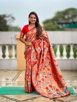 Red Color Kanjivaram Silk Saree