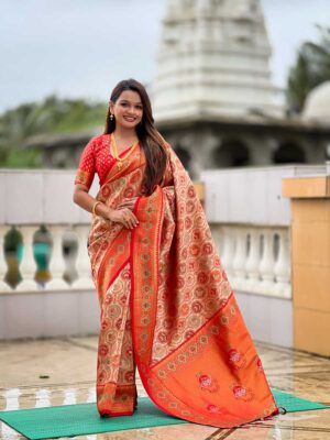 Red Color Kanjivaram Silk Saree