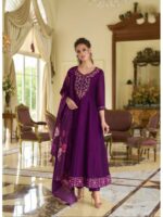 Magenta Color Readymade Salwar Suit