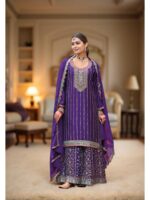 Voilet Color Readymade Salwar Suit
