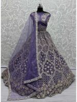 Blue Color Double Net Crafted Lehenga Choli