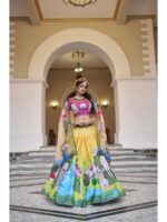 Yellow Color Art Silk Lehenga Choli