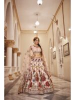 Off White Color Art Silk Lehenga Choli