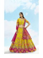 Yellow Color Silk Lehenga Choli