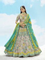 Grey Color Silk Lehenga Choli
