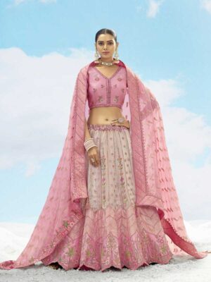 Pink Color Silk Lehenga Choli