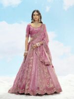 Pink Color Silk Lehenga Choli