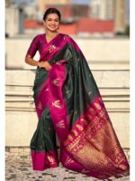 Green Color Soft Silk Saree