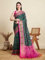 Green Color Patola Silk Saree