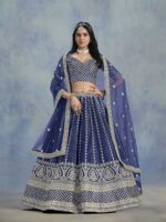 Blue Color Art Silk Lehenga Choli