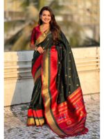 Green Color Paithani Silk Saree
