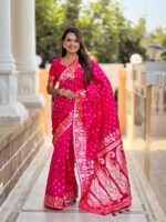 Pink Color Banarasi Silk Saree