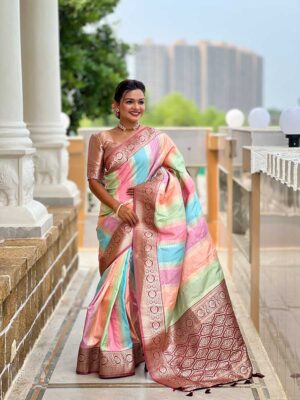 Maroon Color Soft Silk Saree