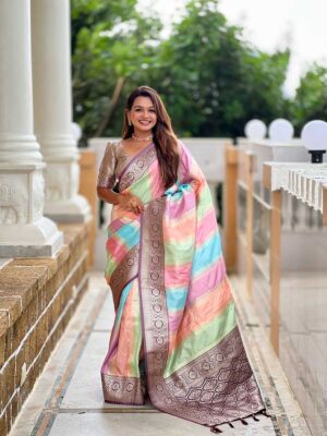 Wine Color Soft Silk Saree