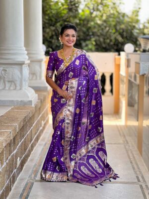 Voilet Color Dolla Silk Saree