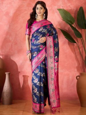 Blue Color Silk Saree