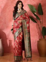 Maroon Color Silk Saree