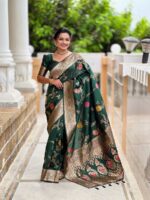 Green Color Banarasi Silk Saree