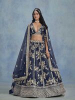 Blue Color Art Silk Lehenga Choli