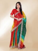 Green Color Georgette Saree