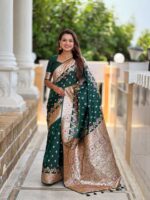 Green Color Banarasi Silk Saree