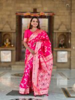 Pink Color Banarasi Silk Saree