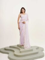 Lavender Color Tissue Saree